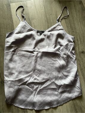 Dynamite Pale Lilac Satin Cami with Adjustable Straps